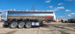 Three-axle tank semitrailer, frame construction, commercial name TRIOS, type 915340, on chassis SF-345, modifications