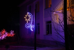 LED console (LED panel) "Polar Star" - decorative street lamp on brackets (modifications 220V, 2,