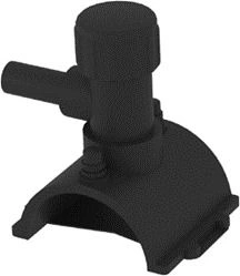 Swivelling saddle branch 360gr. made of polyethylene electro-welded