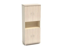 Tall cupboard with one open shelf K07, Art Nouveau series