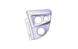 Headlamp mask left 5299230-5302537-50