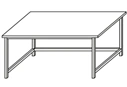 Laboratory technician's table on metal frame (high) SL-5(c)