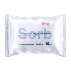 Medical sorption sterile gauze napkin 10cm x 10cm 8 folds by TU 32.50.50-014-14959781-2019