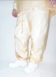 Personal protective equipment made of polyvinylchloride film material: special additional decontaminated clothing Br