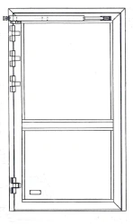Intangibles, articles and parts of marine equipment: doors of aluminium extrusions