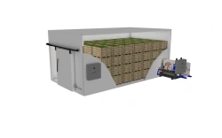 Refrigerated prefabricated chambers of I-R series for foodstuffs dosing.