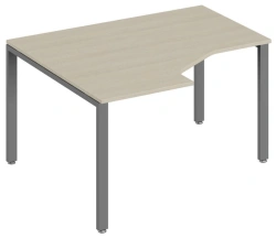 Table top of ergonomic left-hand table with metal frame TRD322154 of "TREND" series