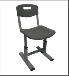 Pupil's chair with plastic seat