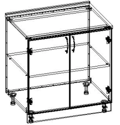 Kitchen cabinet TV-KShK-3.4.01-01