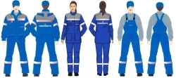 Women's suit (jacket, dungaree and cape jacket) against thermal risks of electric arc with protection level up to 48,1 cal/sec.