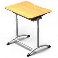 Single-seat adjustable desk, article number PE-OP2-4