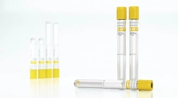 Vacuum tube for venous blood collection "ZMT" with clotting activator filler with separating gel: silica with ra