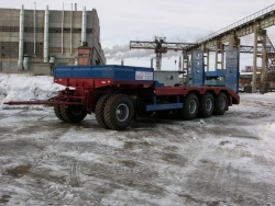 Polytrans trailer 84289-0000070. In design: platform with decking, with straight load platform, with spring suspension. Axles pr