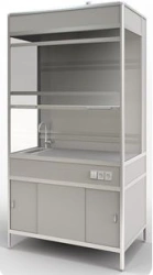 Fume cupboard PGL LA VSH3 universal; with inclined screen