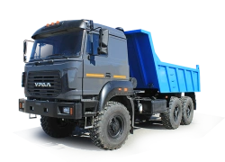 Dump truck Ural 55571-80 (Possible equipment: gearbox FG 9JS135TA; clutch: ZF, Hammer; transfer case: URAL; neutrals: URAL)