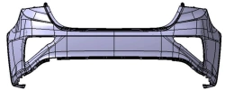 Rear bumper (bumper shell) with holes BD B86611- M6010