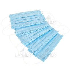 Disposable three-layer medical mask made of non-woven material