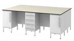 High island table on pedestal units 2400 SOTLg in
