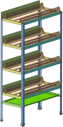 Tray storage rack, type: ???.