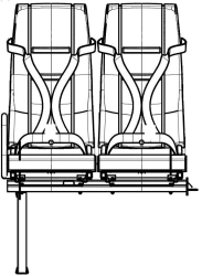 Passenger seat DS15.6840.010-PV09