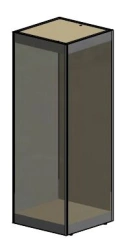 Display case for exposition Type 1 (aluminium alloy frame)