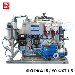 Physico-chemical wastewater treatment plant ORKA 15 (OO-FHT 1,5)