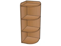 Corner shelving unit from the set ''Modular set'' / SZh17