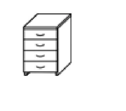 Office sideboard with drawers