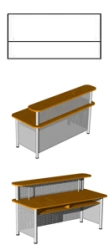 Literature dispensing chair straight 1200x780x1100 mm