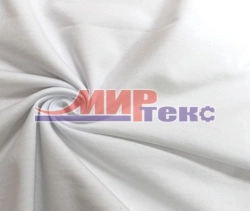 Cotton knitted cloth (cotton-100%) bleached, lined