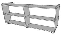 Rack for aids (toys) 2 sides