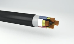 Power cables with low smoke and gas emission, non-combustion propagating, with copper conductors for voltage up to 1 kV grade VV