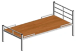 Metal bed. Standard