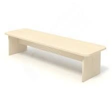 Seating banquette without backrest