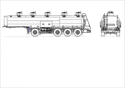 Semi-trailer tank truck , type 9136, modification 91369C-0000010