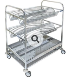 Plate drying trolley, type ; TCT