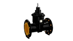 Rubberised wedge gate valve for gas supply 31vch26p, with flanged connection, long, nominal pressure PN 1,6 MPa