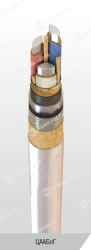 Power cable with aluminium conductors with paper insulation impregnated with viscous or non-flowing composition for voltage 6, 1