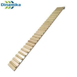 Ribbed slanting board for hanging on the buffet wall