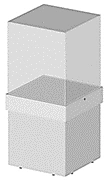Display case cube