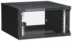 LWE5-06U66-GF ITK Cabinet LINEA WE 6U 600x600mm glass door black