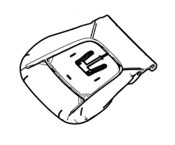 Front seat cushion with SBR and heating 1313662