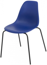 Metal frame chair with plastic seat, model SP8