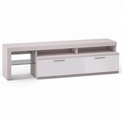 Rimini Ice T9E-01.CG/23P, TVA cabinet with pedestal, 2 drawers, left from the set of modular furniture Rimini Ice