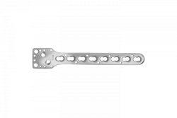 T-plate for shoulder neck with angular stability (for 3.5 mm screws)