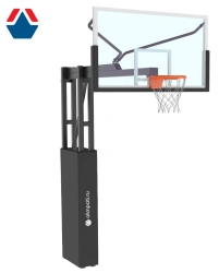 Reinforced basketball rack with extensions 2200 outrigger/shield/ring/netting/tread Art. OS-15151