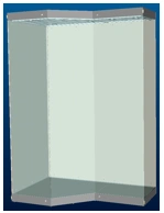 Display case 2000 x 1200 x h 2500