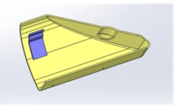 Roof profile cover plate right front complete 5299-40-5702154