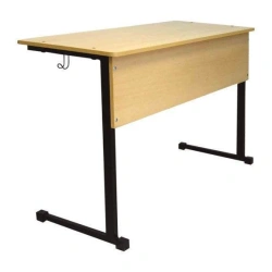 Pupil's desk two-seater not adjustable Model: PUN-2 of "Edelwood" trade mark