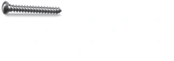 Cortical screws Ø 3,5 mm, length from 10 to 130 mm, 1 mm pitch, item 405.0XX